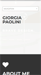 Mobile Screenshot of giorgiapaolini.com