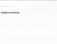 Tablet Screenshot of giorgiapaolini.com